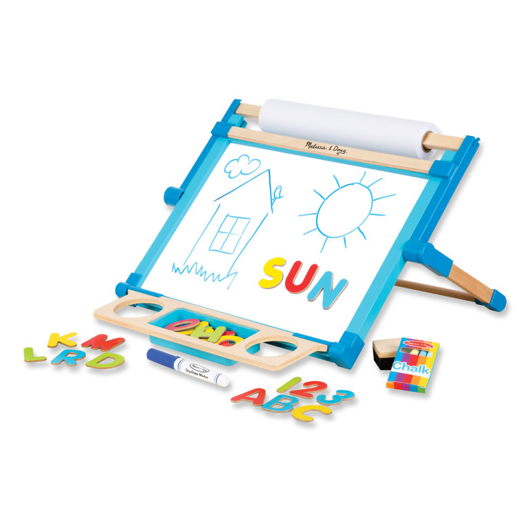 Melissa and doug magnetic chalk and dry erase hot sale board